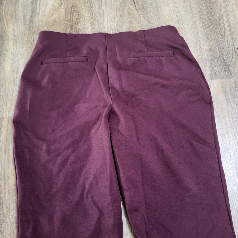 Alfani Women's Boot Cut Pants in Burgundy - Picture 7 of 7